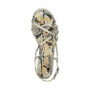 Sam Edelman Strappy Slingback Sandals Teale Snakeskin Print Size 8M NWOB